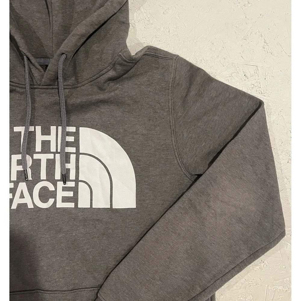 North Face Hoodie Mens Small Gray Sweatshirt Shirt Pullover Graphic‎ Logo